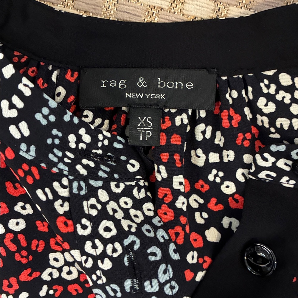 rag & bone Collette Top 100% silk